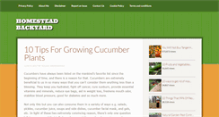 Desktop Screenshot of homesteadbackyard.com