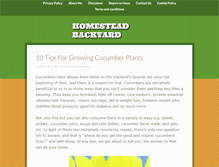 Tablet Screenshot of homesteadbackyard.com